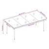 vidaXL 9 pcs conjunto de jantar para jardim cinzento-claro