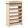 vidaXL Escorredor de Vinho Natural 58 x 28 x 90 cm