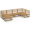 vidaXL 6 pcs conjunto lounge de jardim pinho maciço