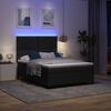 vidaXL Cama Box Spring LED com colch&atilde;o Preto 140 x 200 cm Veludo
