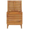 vidaXL Cesto para roupa suja 40x30x45 cm madeira de teca maci&ccedil;a