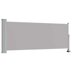 vidaXL Toldo lateral retr&aacute;til para p&aacute;tio 100x300 cm cinzento