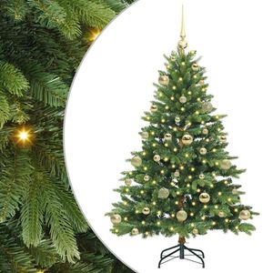 vidaXL &Aacute;rvore de Natal Artificial com 150 LEDs Verde 120 cm PE e PVC