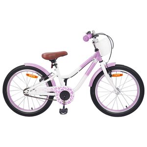 vidaXL Bicicleta Infantil 18 Polegadas para 5-7 anos Roxo