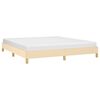 vidaXL Estrutura de cama sem colch&atilde;o 180x200 cm tecido cor creme