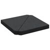 vidaXL Placas peso guarda-sol triangulares 2 pcs granito 14 kg preto