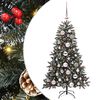 vidaXL &Aacute;rvore de Natal Artificial Verde 120 cm PVC, Pl&aacute;stico e A&ccedil;o
