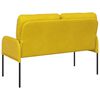 vidaXL Sof&aacute;s com almofada 110cm Amarelo Contraplacado