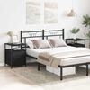 vidaXL Arm&aacute;rio de Cabeceira 2 pcs Carvalho Preto 34 x 35,5 x 50 cm