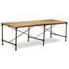 vidaXL Mesa de jantar madeira de mangueira maci&ccedil;a 240 cm