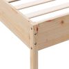 vidaXL Cama com estante sem colch&atilde;o 180x200 cm pinho maci&ccedil;o