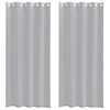 vidaXL Cortina de Voile 2 unid. Cinza Escuro 260 x 140 cm Poli&eacute;ster