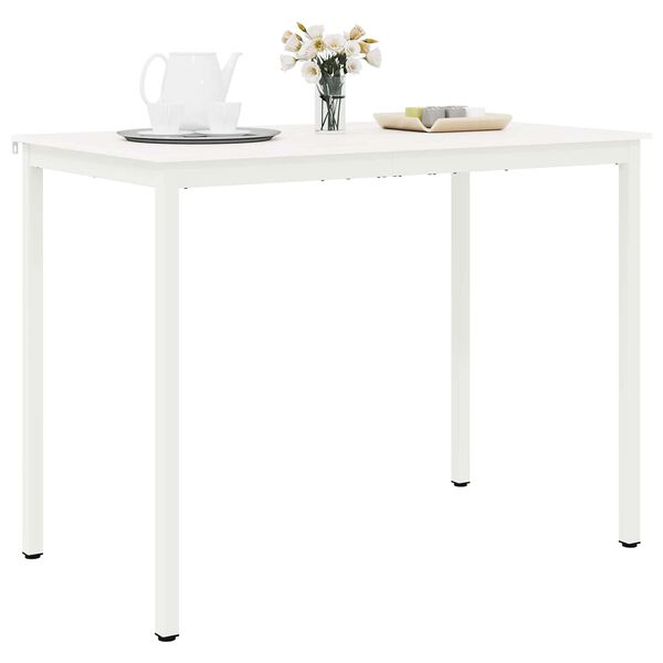 vidaXL Mesa de bar Branco 110 x 55 x 105 cm Madeira de Pinheiro S&oacute;lida