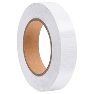 vidaXL Fita refletora 2,5 cm x 20 m PVC branco