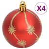 vidaXL 108 pcs conjunto de enfeites de Natal dourado e vermelho