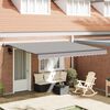 vidaXL Toldo Retr&aacute;til Cinzento-claro 400 &times; 300 cm Poli&eacute;ster e A&ccedil;o
