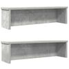 vidaXL Racks de cozinha empilh&aacute;vel 2 pcs concreto cinza 60x15x16 cm