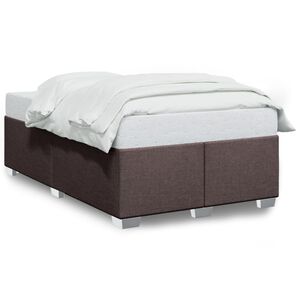 vidaXL Estrutura de cama sem colch&atilde;o 120x190cm castanho escuro