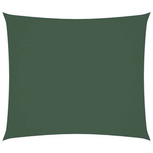 vidaXL Para-sol vela tecido oxford retangular 2x2,5 m verde-escuro