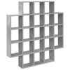 vidaXL Prateleira de Parede Cinzento Cimento 100 x 13 x 100 cm