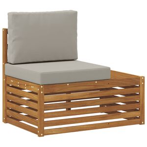 vidaXL Sof&aacute; de canto externo com almofada Natural 91 x 63 x 73 cm