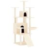 vidaXL &Aacute;rvore para gatos c/ postes arranhadores sisal 154 cm cor creme