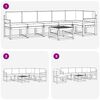 vidaXL Conjunto de Sof&aacute;s para Exterior 7 pcs Natural e Bege