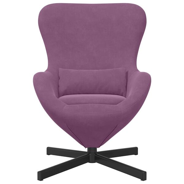 vidaXL Cadeira ovo Roxo 63 x 73 x 90 cm Veludo