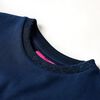 Vestido de manga comprida para crian&ccedil;a azul-marinho 116