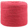 vidaXL Corda de Juta 10 mm Vermelho 100% juta Tossa