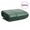 vidaXL Lona 4x5 m 650 g/m² verde