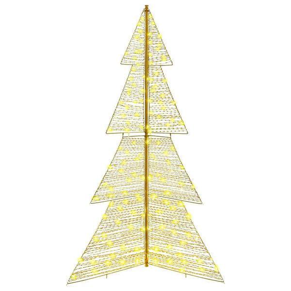 vidaXL &Aacute;rvore de Natal com 240 LEDs Branco quente 180 cm PET