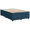 vidaXL Cama boxspring com colch&atilde;o 120x190 cm veludo azul-escuro