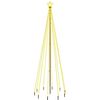 vidaXL &Aacute;rvore de Natal com espig&atilde;o 310 luzes LED 300 cm branco quente