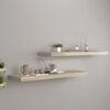 vidaXL Prateleiras parede suspensas 2 pcs 90x23,5x3,8cm MDF carvalho