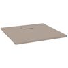 vidaXL Base de chuveiro SMC 90x90 cm castanho