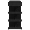 vidaXL Mesa de bar com prateleira Carvalho Preto 100 x 48 x 101,5 cm