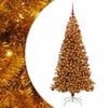 vidaXL &Aacute;rvore de Natal com 300 LEDs com suporte Ouro 180 cm PET