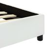 vidaXL Estrutura de cama 140x200 cm couro artificial branco