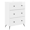 vidaXL Gabinete de Gavetas Branco Brilhante 66 x 34,5 x 90 cm