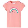 vidaXL T-shirt infantil coral-claro 104