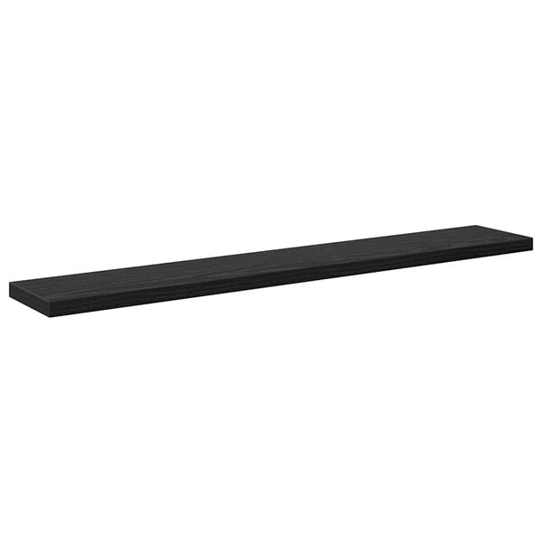 vidaXL Estante de Prateleira 4 pcs Preto 60 x 10 x 1,5 cm