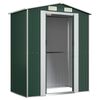 vidaXL Abrigo de jardim 192x108x223 cm a&ccedil;o galvanizado verde