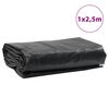 vidaXL Lona 1x2,5 m 650 g/m&sup2; preto