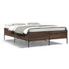 vidaXL Estrutura de cama 150x200cm derivados madeira/metal
