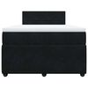vidaXL Cama boxspring com colch&atilde;o 120x200 cm veludo preto