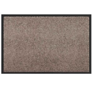 vidaXL Tapete de Entrada Bege 60 x 40 x 1.2 cm Tecido de Teddy