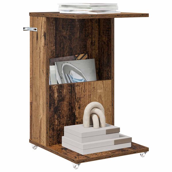 vidaXL Mesa Lateral Madeira antiga 40 x 35 x 60 cm Madeira processada