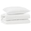 vidaXL Conjunto de Edredom com travesseiro 2 unid. Branco Microfibra