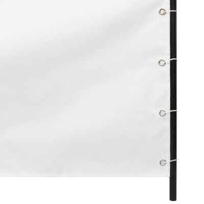 vidaXL Tela de varanda 80x240 cm tecido Oxford branco